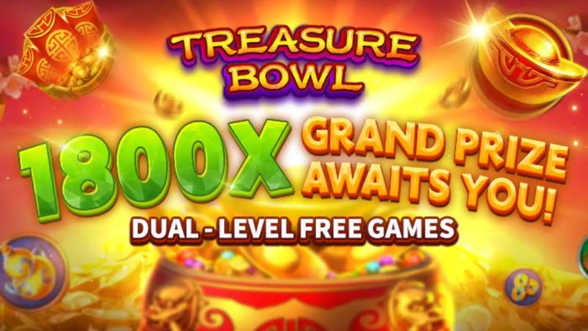 Multiplicadores Treasure Bowl jogoooo - 7777x Máximo com Tigela Dourada